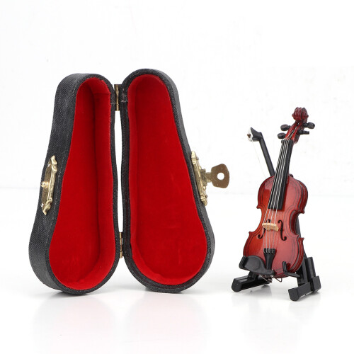 1:12 Wooden Violin Model with Box