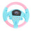 Volante Musicale Educativo Auto per Bambini Rosa Blu 3