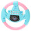 Volante Musicale Educativo Auto per Bambini Rosa Blu 2