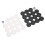 22mm Plastic Black White Backgammon Chips Set Kids Toy 4