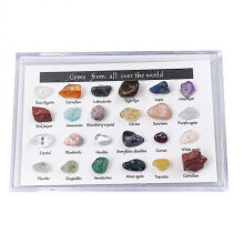 24pcs Mineral Gem Kit Educational Geology Gem Kit Gemstones Set Kids Rocks Collection Gifts