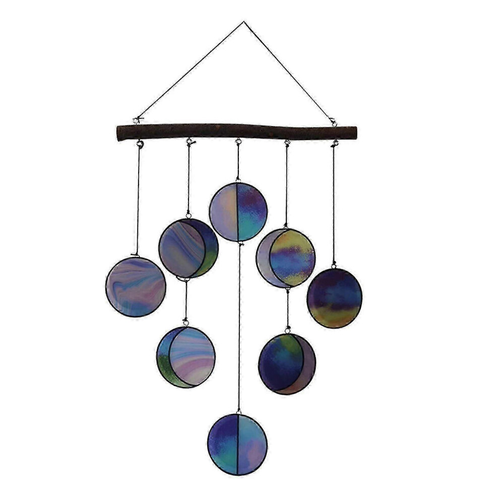 Kikidex (As Show, One Size) Moon Phase Wall Decor Indoor Celestial Art Rainbow Moon Phase Wall Hanging Decoration Creative Decoration(1Pcs, Color)