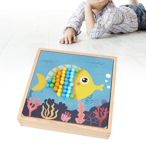 Holzpilz-Nagel-Puzzle für Kinder 1