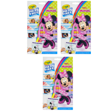 Crayola Disney Junior Minnie Colour Wonder Mess Free Set x3 Packs