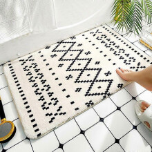 Nordic Bath Mat Carpets for Living Room Long Pile Soft Machine Wash Area Rugs for Bedroom Home Decor Floor Anti Slip