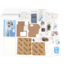 Houten DIY Poppenhuis Bouwset Educatief Gift