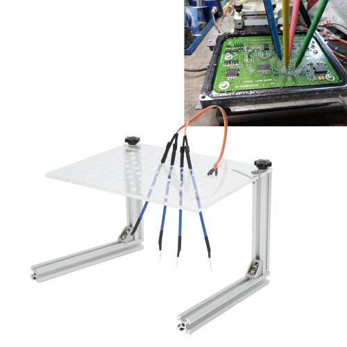 Silver LED BDM Frame Bracket for ECU Programming with 4 Probe Pins