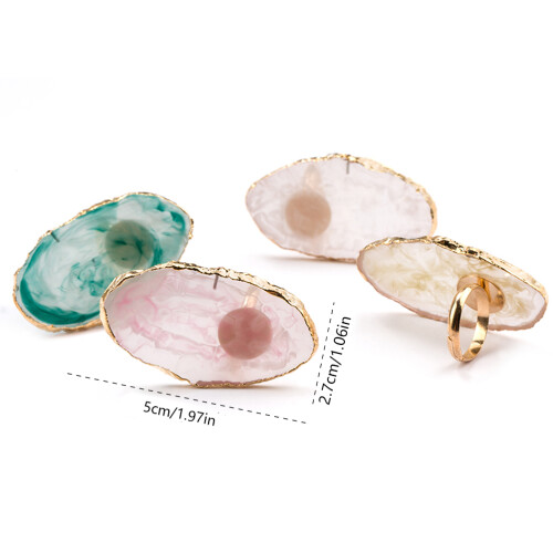 Mode Acryl Farbe Nail Art Palette mit Finger Ring 1