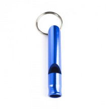 (Blue) 5pcs Outdoor Small Whistle For Hiking Camping Climbing Aluminum Alloy Whistle, Rescue Referee Keychain Pendant Small