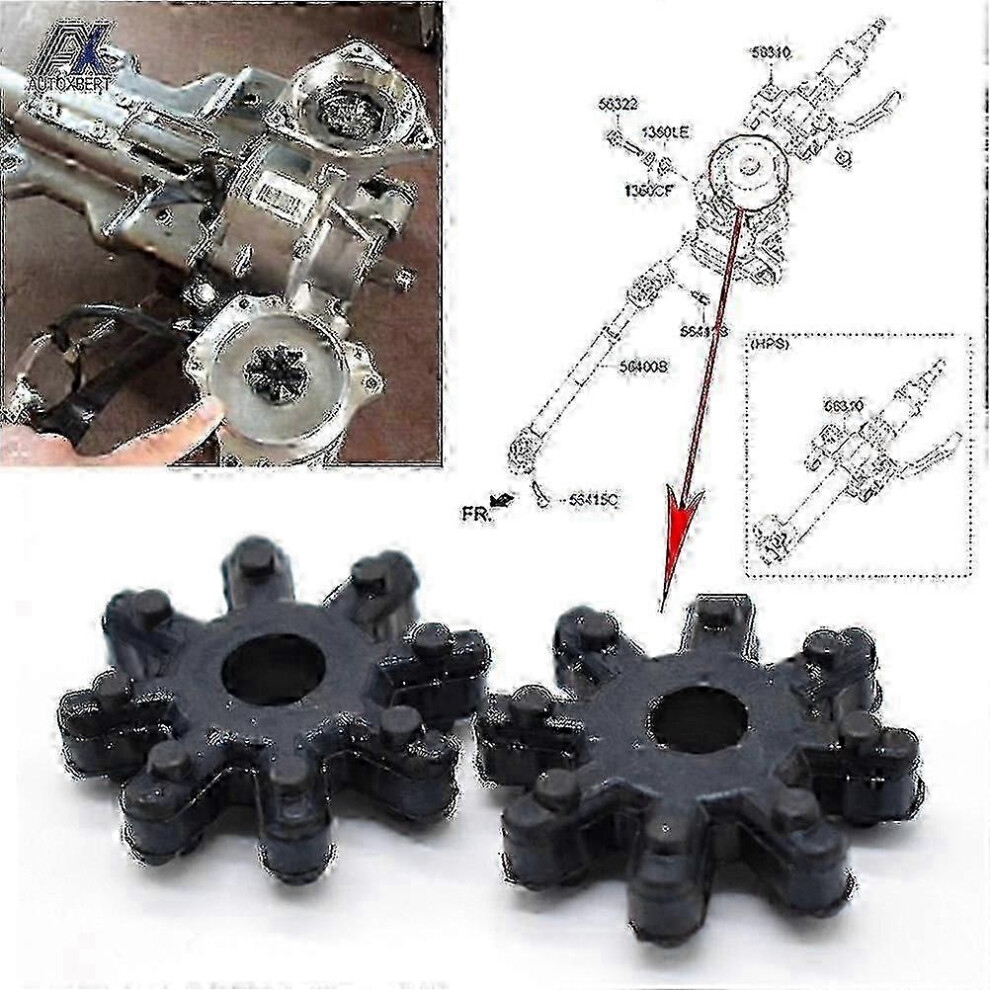 Kikidex (As Show, One Size) Hyundai Kia Steering Coupling 563152K000fff Universal 2Pcs