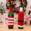 Tenues de bouteille de vin tricotées de noël, 2 pièces,-bande 7