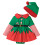 Robe de Noël décontractée à manches longues pour enfants-Vert 4 1