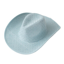 Jeweled Hat Heavy Crystal Party Hat 2000s Trend for Women-Blue