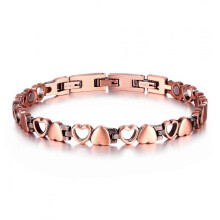 (MY87) Men's Copper Bracelet,3X Strength 99.99% Pure Copper Magnetic Bracelets with Magnets,Adjustable Length with Sizing Tool