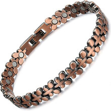 (MY88) Men's Copper Bracelet,3X Strength 99.99% Pure Copper Magnetic Bracelets with Magnets,Adjustable Length with Sizing Tool