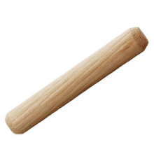 M8*80mm Beveled Wood Dowel Furniture Connector Wood Dowels (100 Count)