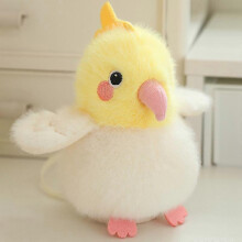 (Adult) Colorful Parrot Plush Toy with Strap Realistic Bird Plushie Stuffed Animal Doll Pillow Home Office Bedroom Decoration Kids Adults