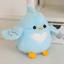 (Heartbeat Bird) Colorful Parrot Plush Toy with Strap Realistic Bird Plushie Stuffed Animal Doll Pillow Home Office Bedroom Decoration Kids Adults