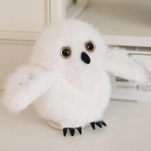 (Owl) Colorful Parrot Plush Toy with Strap Realistic Bird Plushie Stuffed Animal Doll Pillow Home Office Bedroom Decoration Kids Adults