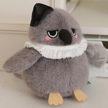 (Plumed Cabbage) Colorful Parrot Plush Toy with Strap Realistic Bird Plushie Stuffed Animal Doll Pillow Home Office Bedroom Decoration Kids Adults
