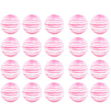 (Pink/White) 20PCS EVA Soft Golf Foam Balls Black White Pet Toy
