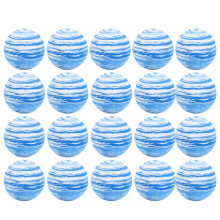 (Blue/White) 20PCS EVA Soft Golf Foam Balls Black White Pet Toy