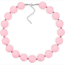 (Pink necklace 10) Colorful Resin Beaded Statement Choker Necklace Acrylic Chunky Beads Necklace