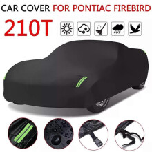 Black 210T Car Cover for Pontiac Firebird Car Tent Exterior Covers Outdoor Winter Snow Sun Rain Resistant Frost Protection