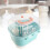 Compact Plastic Nursing Bottle Storage Box - Green, Dustproof & Draining 4