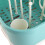 Compact Plastic Nursing Bottle Storage Box - Green, Dustproof & Draining 8