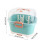 Compact Plastic Nursing Bottle Storage Box - Green, Dustproof & Draining 2
