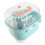 Compact Plastic Nursing Bottle Storage Box - Green, Dustproof & Draining 12