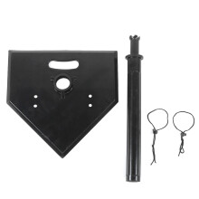 (Black) Adjustable Baseball Softball Batting Tee Stand Practice Training Black