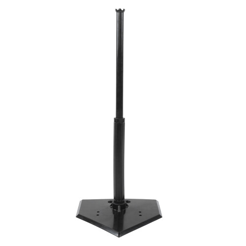 (Black) Adjustable Baseball Softball Batting Tee Stand Practice Training Black 2