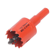 Broca para sierra de corona bimetálica de 1-3/16 pulg., mandril de 30 mm, HSS