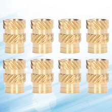 100PCS Brass Insert Knurled Threaded M4x8x6 Anti-Corrosion for 3D Printer