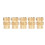 100PCS Brass Insert Knurled Threaded M4x8x6 Anti-Corrosion for 3D Printer 10