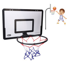 Indoor schwarzes PVC Basketballkorb-Set 40x26cm, Wandmontage, 587g