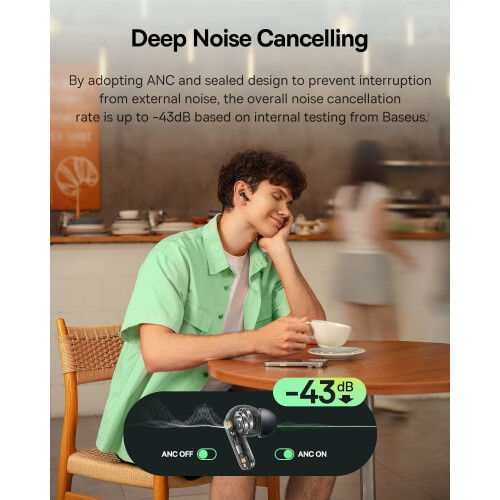 Baseus EP10 NC - Bluetooth Headphones Adaptive 1