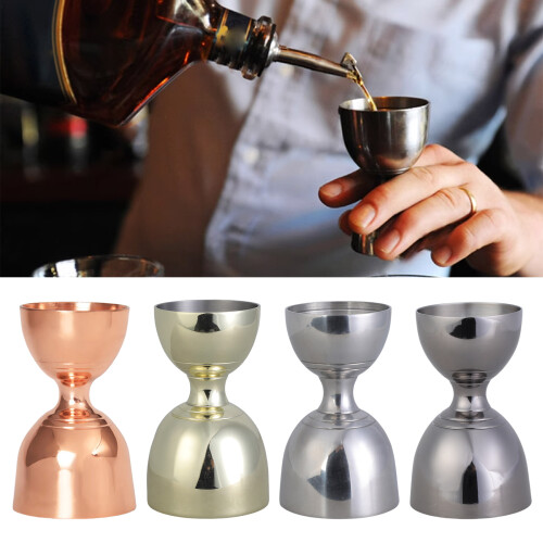 Large Capacity Cocktails Jigger Measuring Cup Precise-Silver 2