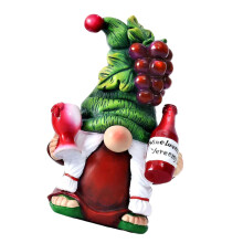 Grapes and Wine Themed Gnomes Figurine Resins Dwarf Elf-A