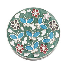 Sturdy Zinc Alloy Bag Holder Portable for Public and-Green