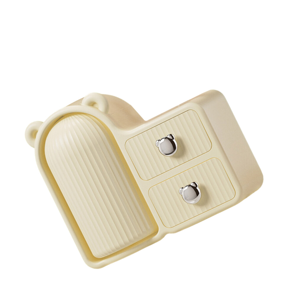 Cream Stylish And Practical 360 Degree Rotating Cosmetic