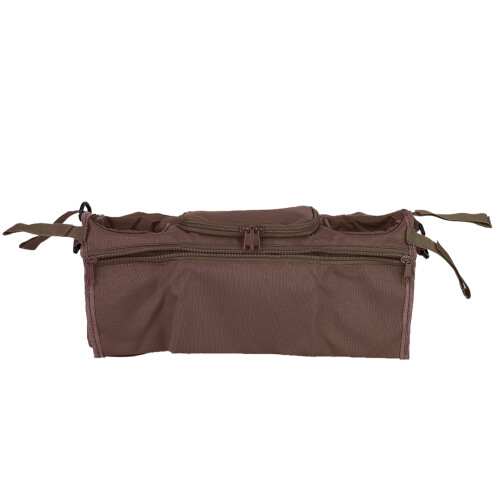 Brown Baby Stroller Storage Bag for Diapers & Bottles