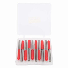 10pcs 3.175mm Router Bit Tungsten Steel Milling Cutter for Wood Carving Engraving30 X 0.5mm