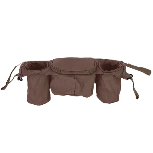 Brown Baby Stroller Storage Bag for Diapers & Bottles 1
