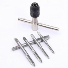 6pcs Tap Wrench Grip Chuck Kit Set Tool T-handle Metric M3 To M8 Drift Holder