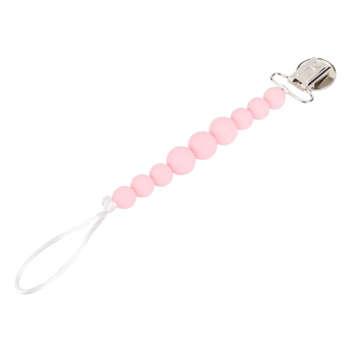 Portable Baby Pacifier Chain Holder Pink