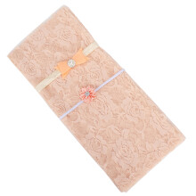 Neugeborenen-Fotoschleier Spitze Beige Rosa