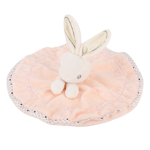 Samt-Häschen-Puppe Beruhigungsdecke Pink